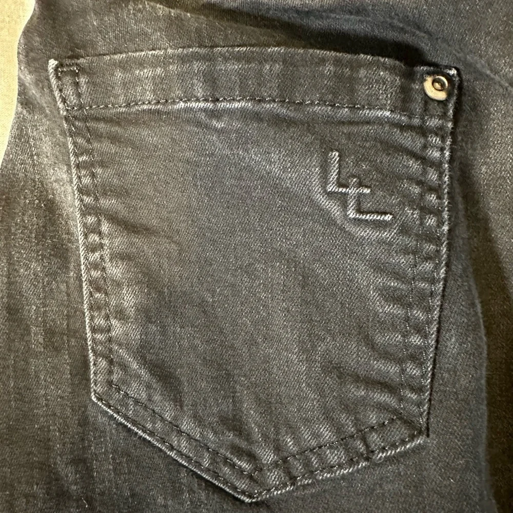 Lisette L Montreal Skinny Ankle Pull On Jeans With Side Ribbon Distressed‎ Style